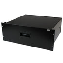 StarTech.com 4U Black Steel Storage Drawer for Racks and Cabinets, 48 ​​cm