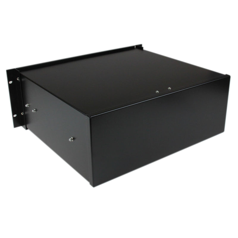 StarTech.com 4U Black Steel Storage Drawer for Racks and Cabinets, 48 ​​cm