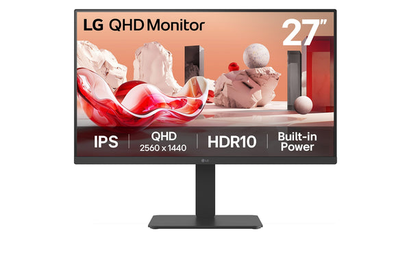 LG 27BA54QB-B.AEU écran plat de PC 68,6 cm (27") 2560 x 1440 pixels 2K LCD Noir