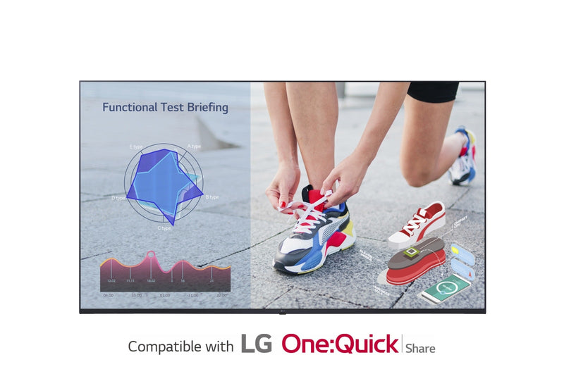 LG 55UL3J-M Digital Signage Display, 55" (139,7 cm) LCD, 4K Ultra HD, Blauw, 400 cd/m², WebOS, 16:7