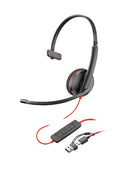 HP Poly Micro-casque Poly Blackwire 3210 monaural USB-C + adaptateur USB-C/A