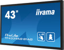 iiyama TF4339AS-B1AG Dynamisch beeldscherm, 108 cm (42,5") LED Digital Signage Flat Panel, 500 cd/m², 4K Ultra HD, Zwart, Touchscreen, Geïntegreerde Android-processor, 24/7