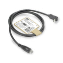 ACT Câble USB 3.0 10 Gbit/s 60 W USB Type-C (droit) vers USB Type-C (coudé vers le haut/bas), 1 mètre