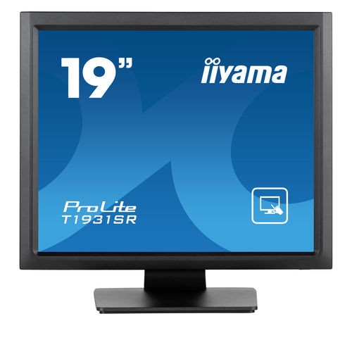 iiyama ProLite T1931SR-B1S platte pc-monitor 48,3 cm (19") 1280 x 1024 Pixels SXGA LCD-touchscreen Zwart