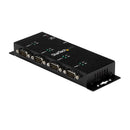 StarTech.com Hub adaptateur USB vers série DB9 RS232 4 ports – Montage sur rail DIN industriel et mural
