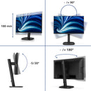 Philips 3000 series 24B2N3200D/00 écran plat de PC 61,2 cm (24.1") 1920 x 1200 pixels WUXGA LCD Noir