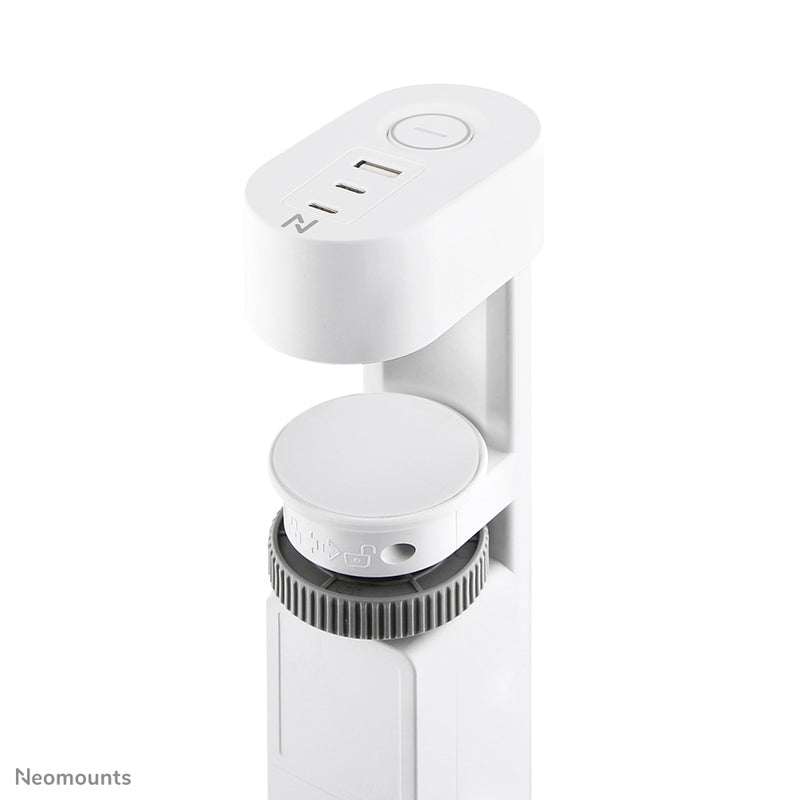 Neomounts DS22-840WH6 Multiprise de bureau avec pince et ports USB-C et USB-A - charge rapide