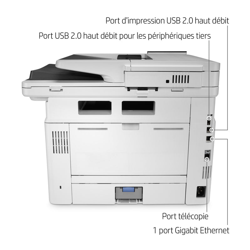 HP LaserJet Enterprise M430f Multifunction Noir et blanc Imprimante, Ethernet uniquement; Copieur, Scanner