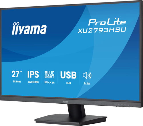 iiyama ProLite XU2793HSU-B7 écran plat de PC 68,6 cm (27") 1920 x 1080 pixels Full HD LED Noir