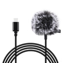 Jack Puluz tie microphone with clip PU425 1.5m USB-C