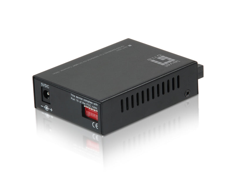 LevelOne GVT-2001 convertisseur de support réseau 1000 Mbit/s 850 nm Multimode Noir