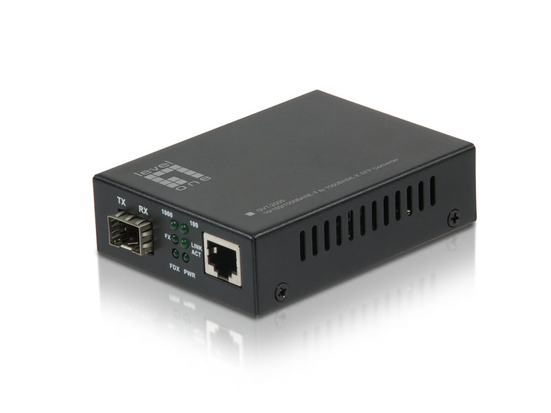 LevelOne GVT-2000 convertisseur de support réseau 1000 Mbit/s Multimode Noir