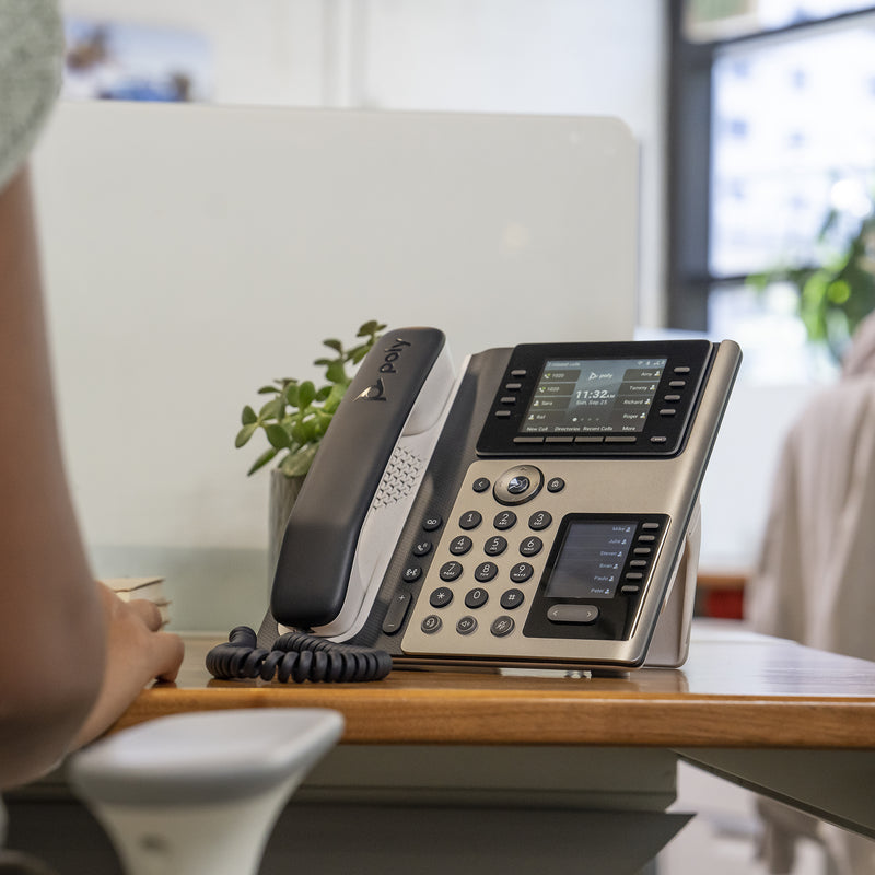 HP Poly Téléphone IP Poly Edge E400 compatible PoE