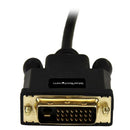 StarTech.com Câble Mini DisplayPort vers DVI de 1,8m - Adaptateur Mini DP à DVI - Vidéo 1080p - Lien Unique Passif mDP 1.2 vers DVI-D - mDP ou Thunderbolt 1/2 Mac/PC vers Moniteur DVI