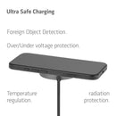 CLUB3D CAC-3027 chargeur d'appareils mobiles Téléphone portable, Smartphone, Smartwatch, Tablette, téléphone Noir CC Recharge sans fil Charge rapide Intérieure