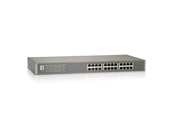 LevelOne FSW-2450 Unmanaged Fast Ethernet (10/100) Network Switch, Black