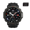 Amazfit T-Rex 3 Pro 3,81 cm (1.5") AMOLED 48 mm Numérique 480 x 480 pixels Écran tactile Noir Wifi GPS (satellite)