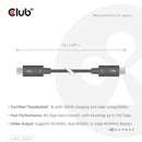 CLUB3D CAC-2501 Câble Thunderbolt 1 m 120 Gbit/s Noir