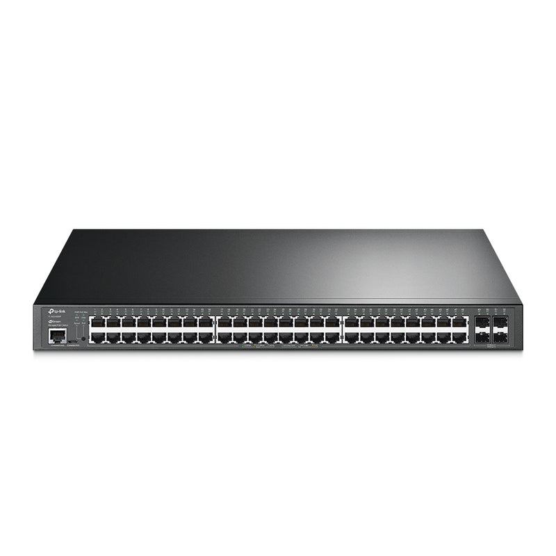 TP-Link JetStream TL-SG3452XP Managed L2+ Gigabit Ethernet (10/100/1000) Network Switch, Ethernet Connection, Supports Power over Ethernet (PoE), 1U, Black