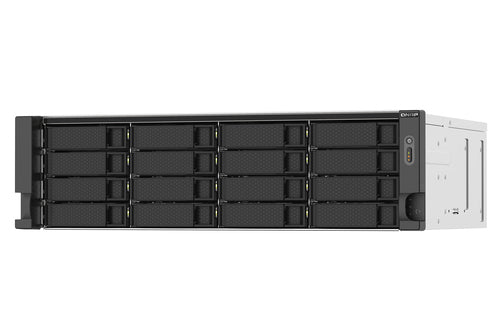 QNAP TS-1673AU-RP-16G storage server NAS Rack (3 U) Ryzen Embedded V1500B 16 GB DDR4 0 TB QNAP QTS Black, Gray