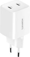 Mobiparts GaN Wall Charger | Dual USB-C Oplader 35W | Wit