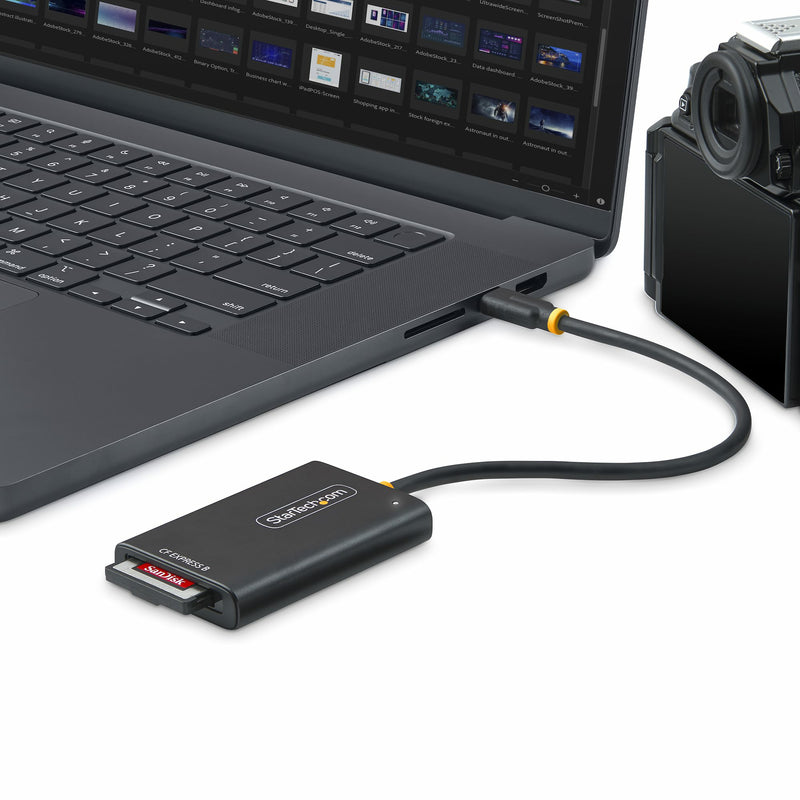 StarTech.com USB-C CFexpress Type B kaartlezer, USB 10 Gbps, draagbare geheugenkaartlezer, USB Type-C naar CF Express 2.0 adapter, werkt met alle besturingssystemen
