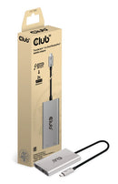 CLUB3D CSV-1586 hub & concentrateur Thunderbolt 3 40000 Mbit/s Argent