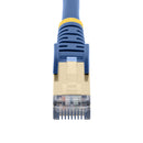 StarTech.com Câble réseau Cat6a STP blindé sans crochet de 3 m - Bleu