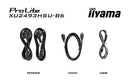 iiyama ProLite XU2493HSU-B7 platte PC-monitor 60,5 cm (23,8") 1920 x 1080 pixels Full HD LED Zwart