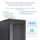 StarTech.com Rack Serveur 42U à 4 Montants, Rack de Données 19" pour Ordinateur / AV / Équipement IT, Rack Serveur avec Roulettes, Armoire Réseau Industrielle Pleine Taille