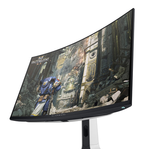Alienware AW3225QF 32" (81.3 cm) PC Flat Panel Monitor, 3840 x 2160 pixels, 4K Ultra HD QD-OLED, Black, White