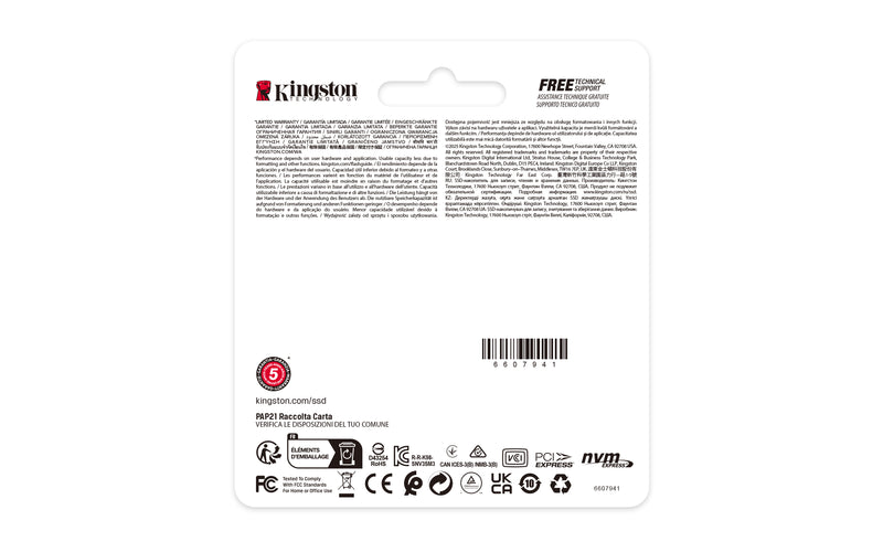 Kingston Technology 1000G NV3 M.2 2230 NVMe SSD