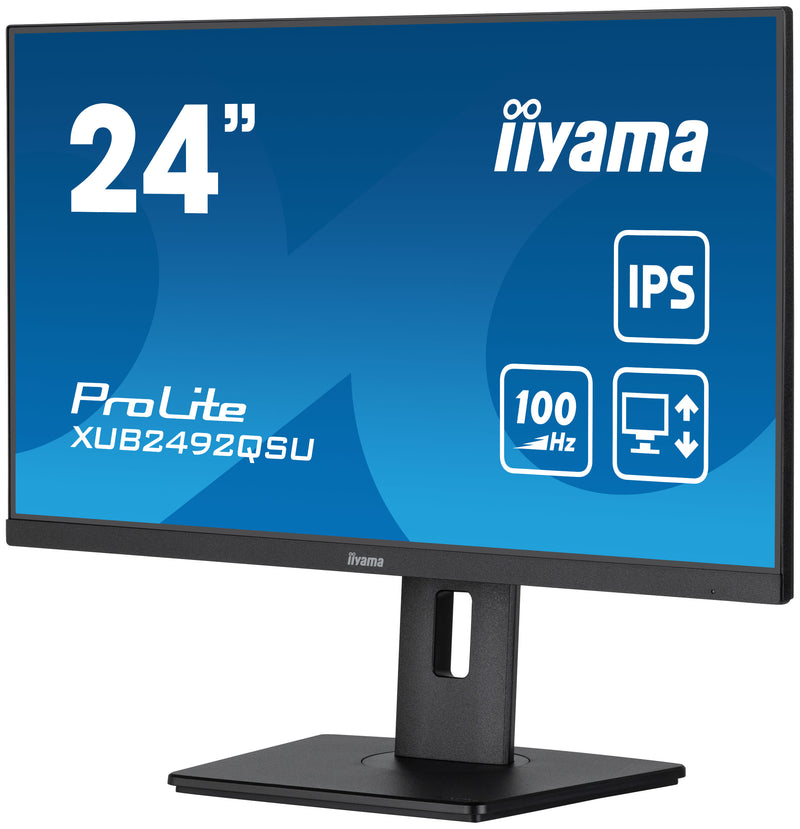 iiyama ProLite XUB2492QSU-B1 23,8" (60,5 cm) PC Flat Panel Monitor 2560 x 1440 Pixels Quad HD LED Zwart