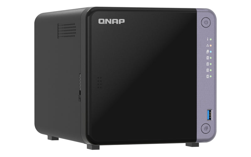 QNAP TS-432X-4G opslagserver NAS Tower Alpine Alpine AL-524 4 GB DDR4 QNAP QTS Zwart