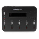 StarTech.com Duplicateur et Effaceur Autonome de 1 à 5 clés USB, Copieur de Plusieurs Clés USB, Copie Système et Fichier et Secteur par Secteur, 1,5 Go/min, Effacement en 3 Passes, Affichage LCD