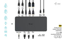 i-tec USB 3.0 / USB-C / Thunderbolt 3 Professional Dual 4K Display Docking Station Generation 2 + Power Delivery 100W