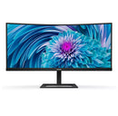 Philips E Line 346E2CUAE/00 PC flat screen 86.4 cm (34") 3440 x 1440 pixels Wide Quad HD+ LCD Black