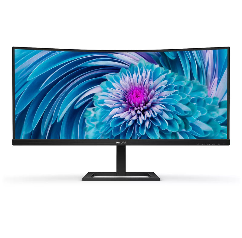 Philips E Line 346E2CUAE/00 PC flat screen 86.4 cm (34") 3440 x 1440 pixels Wide Quad HD+ LCD Black