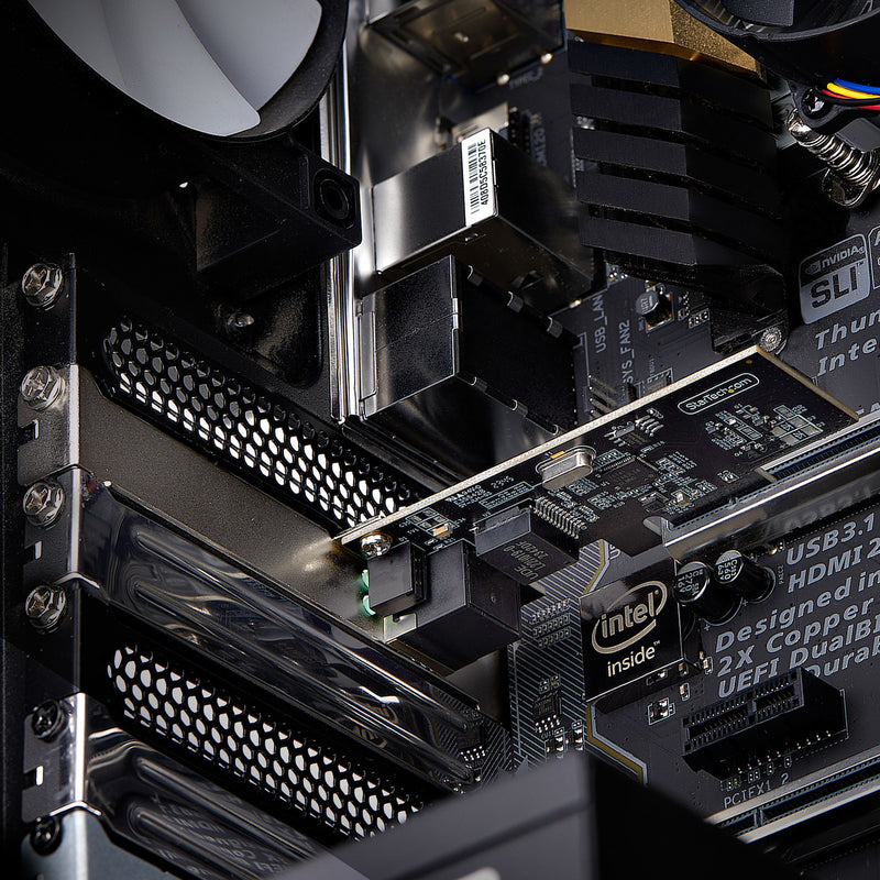 StarTech.com Carte Réseau PCIe à 1 Port 2,5 Gbps NBASE-T, Intel&reg; I225-V, Carte Réseau pour Ordinateur à Port Unique, Carte Réseau Ethernet MultiGigabit, Carte LAN Serveur PCI Express