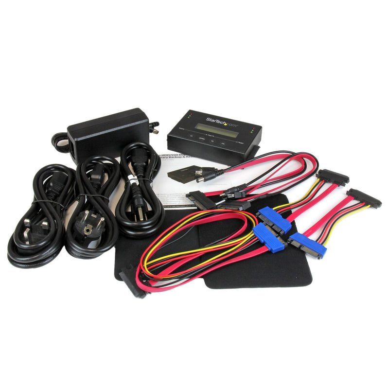 StarTech.com Duplicateur de Disque Dur Autonome 1:1 avec Gestionnaire d'Images pour la Sauvegarde et la Restauration, Stockage de Plusieurs Images de Disque sur un Disque SATA 2,5/3,5", Cloneur de HDD/SSD