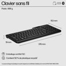 HP 475 DUAL-MODE WL KBD clavier Universel RF sans fil + Bluetooth Noir