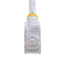 StarTech.com Câble réseau Cat5e UTP sans crochet de 3m - Cordon Ethernet RJ45 anti-accroc - M/M - Blanc