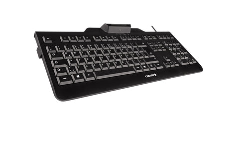 CHERRY KC 1000 SC clavier Bureau USB QWERTZ Allemand Noir