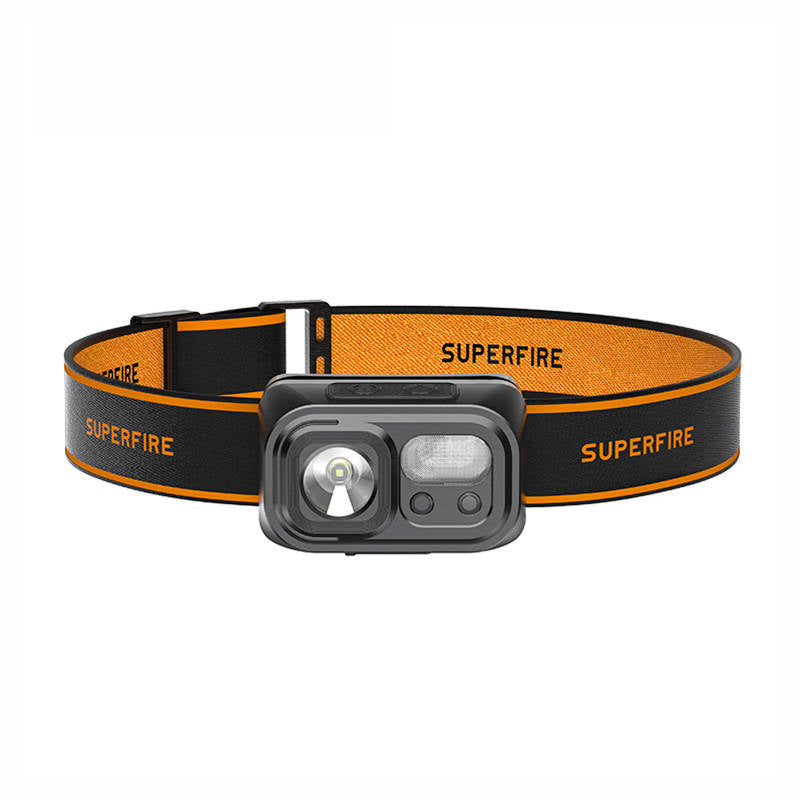 Superfire HL23 headlamp flashlight, 220 lm, USB-C, power bank