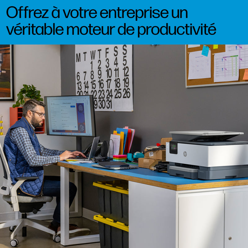 HP OfficeJet Pro 9120b Wireless All-in-One Color Printer, Duplex Printing; Copier, Scanner