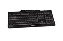CHERRY KC 1000 SC Clavier filaire lecteur cartes à puce, noir, USB, AZERTY - FR
