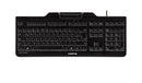 CHERRY KC 1000 SC Clavier filaire lecteur cartes à puce, noir, USB, AZERTY - FR