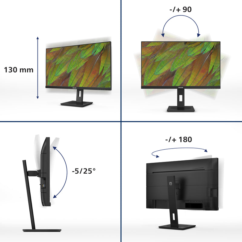 Philips 3000 series 27B1U3900/00 écran plat de PC 68,6 cm (27") 3840 x 2160 pixels 4K Ultra HD LCD Noir