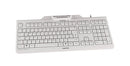 CHERRY KC 1000 SC clavier Universel USB AZERTY Belge Blanc
