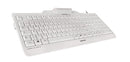 CHERRY KC 1000 SC clavier Universel USB AZERTY Belge Blanc